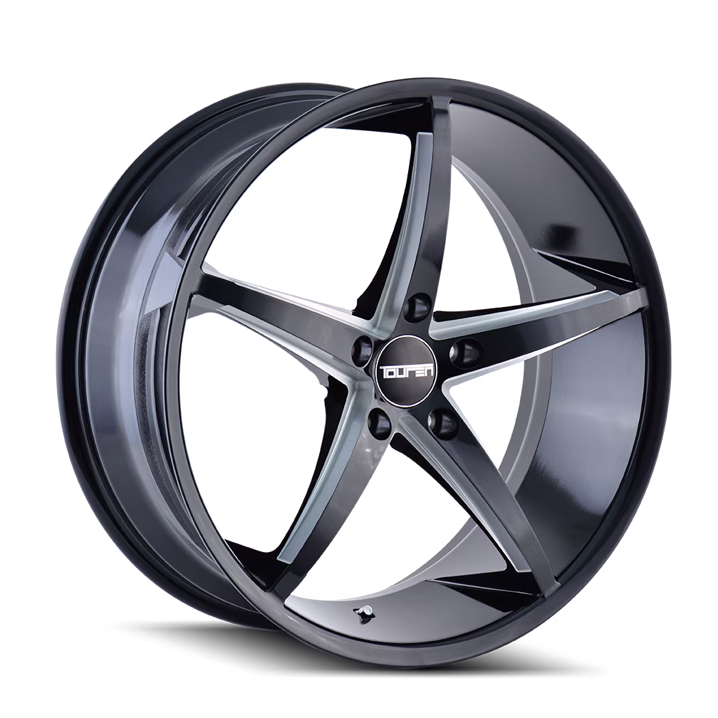 18x8 Touren TR70 Black/Milled Wheel 5x4.5 (35mm)