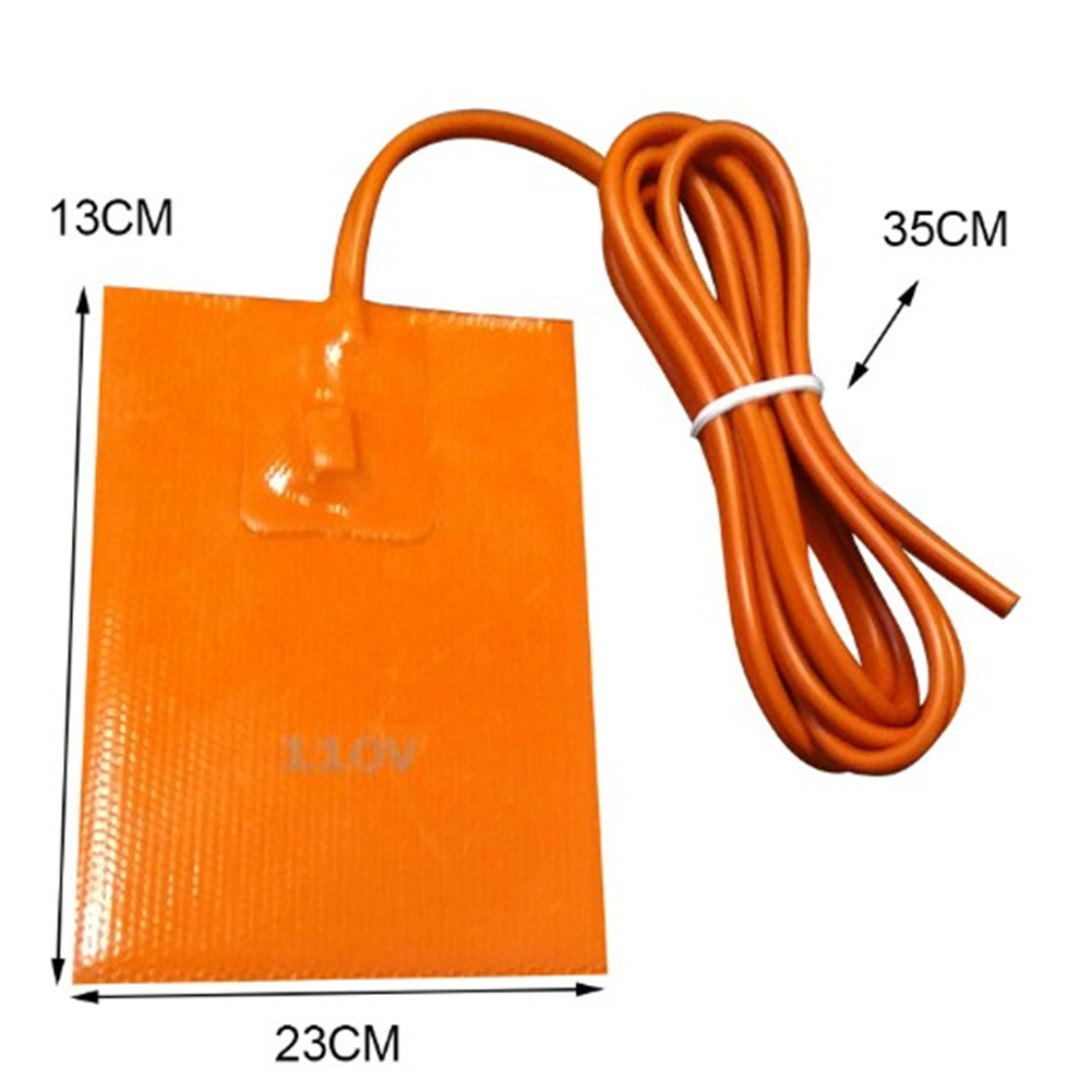 Car Engine Oil Pan Sump Tank Heater Pad Silicone oil heating Pad Engine Oil Tank Wear Protect With EU US UK AU Plug