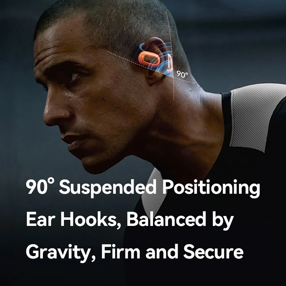 Sanag Open Ear Headphones, Bluetooth 5.3 Wireless Earbuds, IPX5 Waterproof Headset with 10H Playtime, Dual 14.2mm Dynamic Drivers, 360° ACS Stereo, Touch Control for Work, Running, Cycling