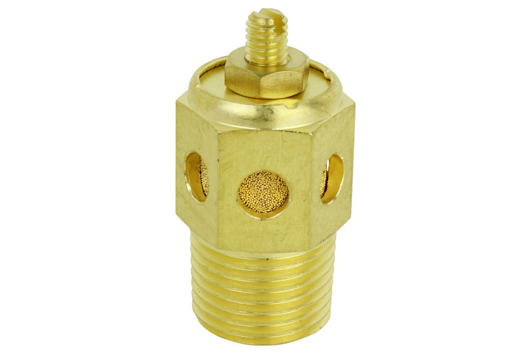 Milton Speed Control Exhaust Muffler, 1/2” MNPT -Silencer/Diffuse Air & Noise Reducer - Box of 10