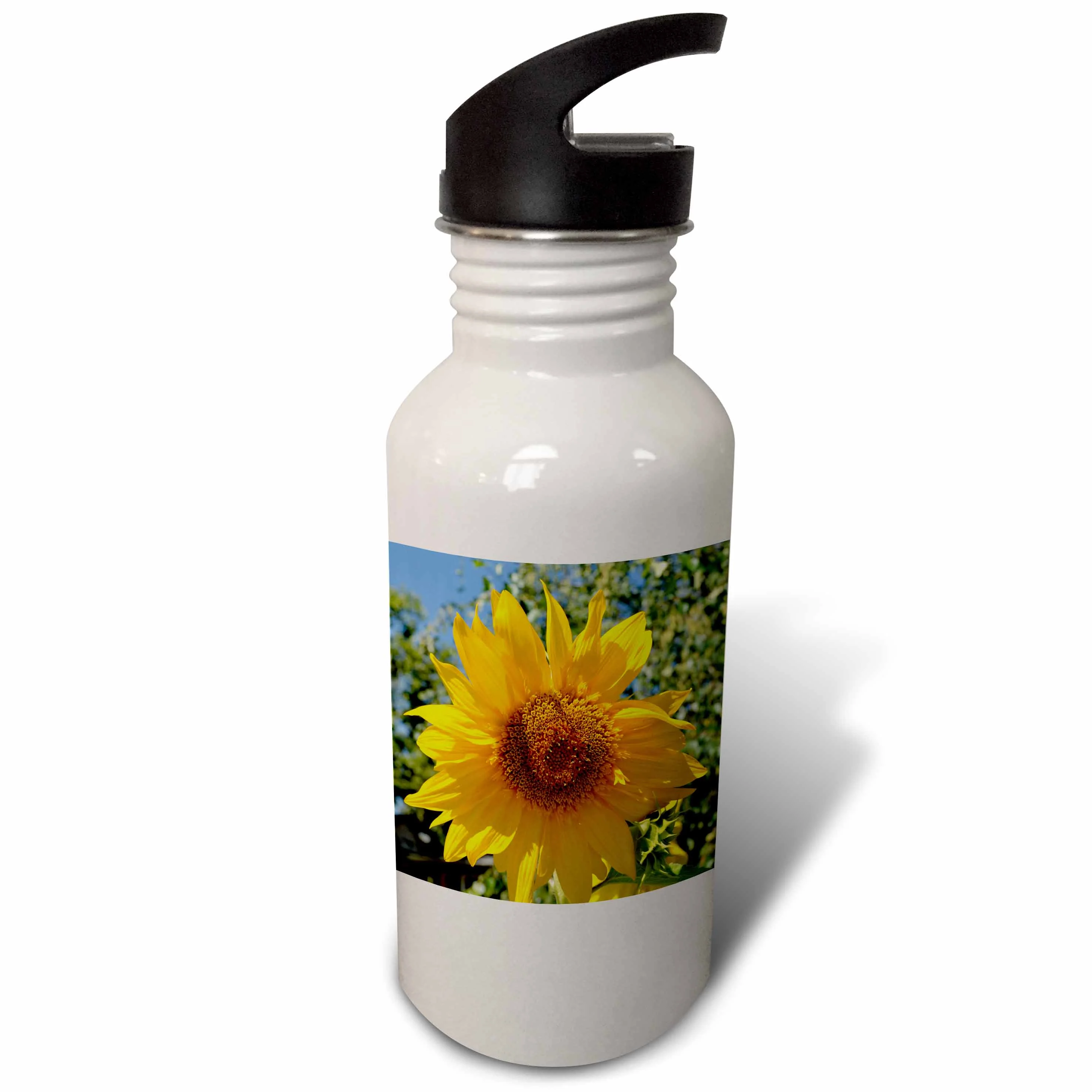 Summer Joy Sunflower Flowers Flower Photography 21 oz Sports Water Bottle wb-30802-1