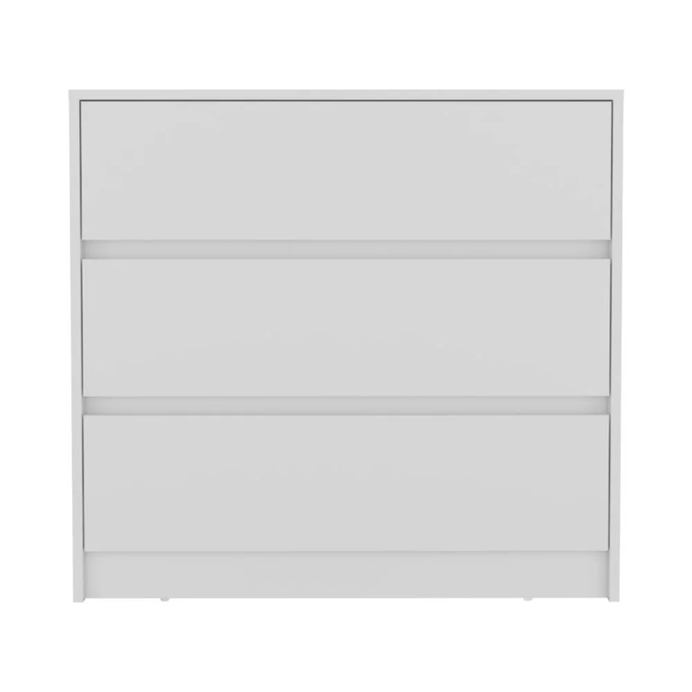 Austin Three Drawer Dresser, Pull Out Mechanism-White