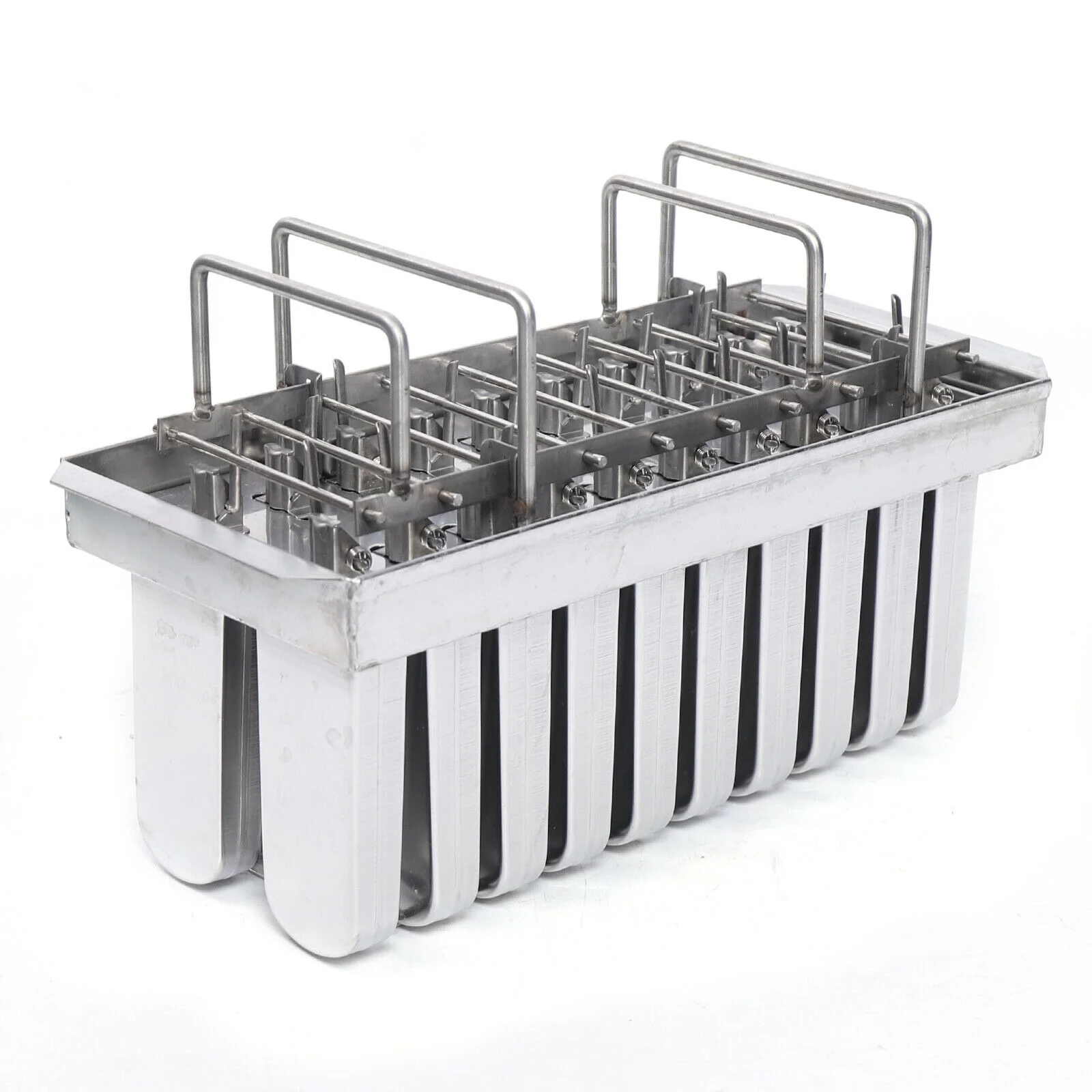 DENEST 20Pcs Ice Cream Mold Ice Popsicle Stick Holder Mold Stainless Steel