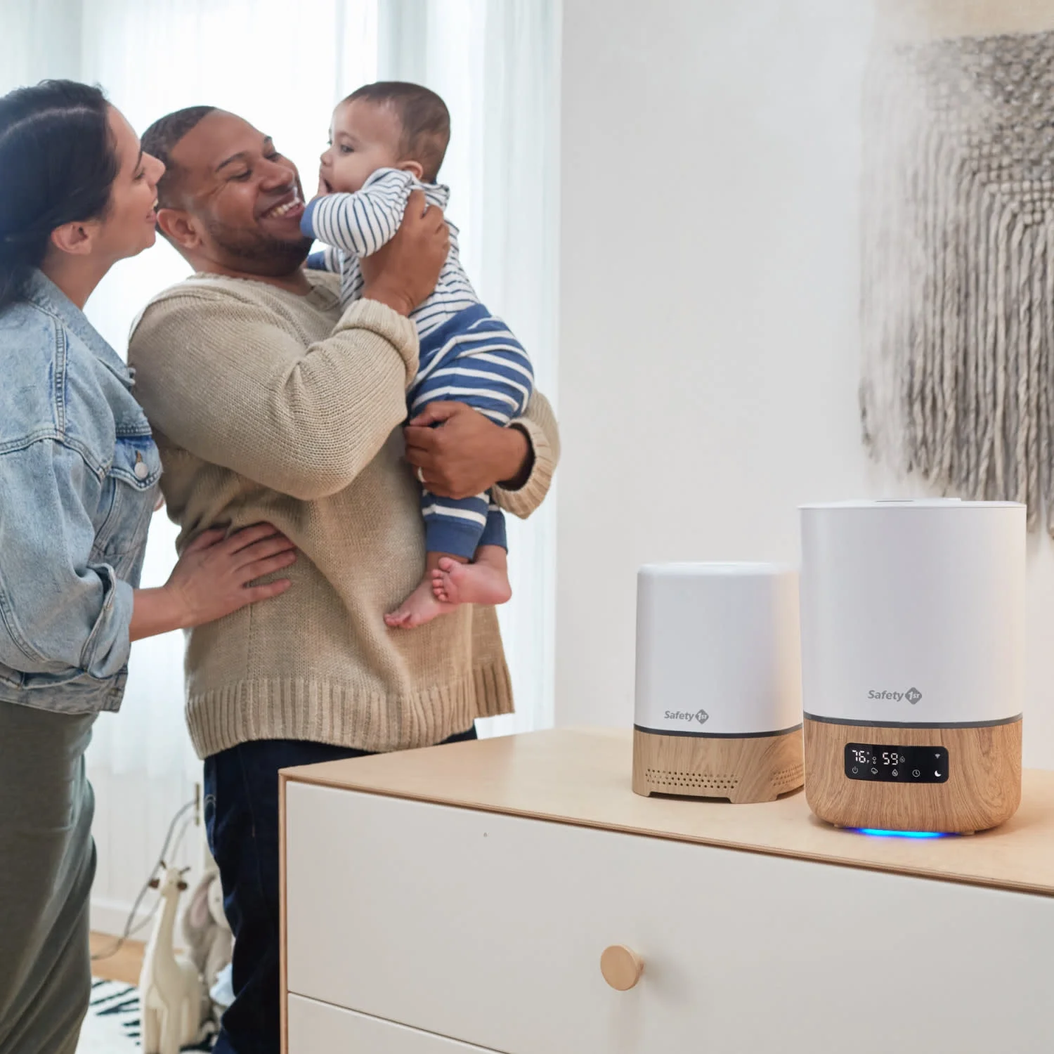 Safety 1st Smart Air Purifier, Natural with White