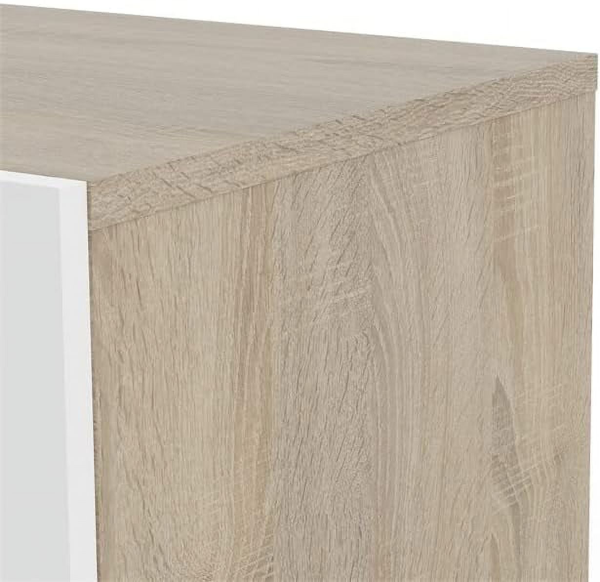 Modern 4 Drawer Chest/Bedroom Dresser In Oak Structure White High Gloss