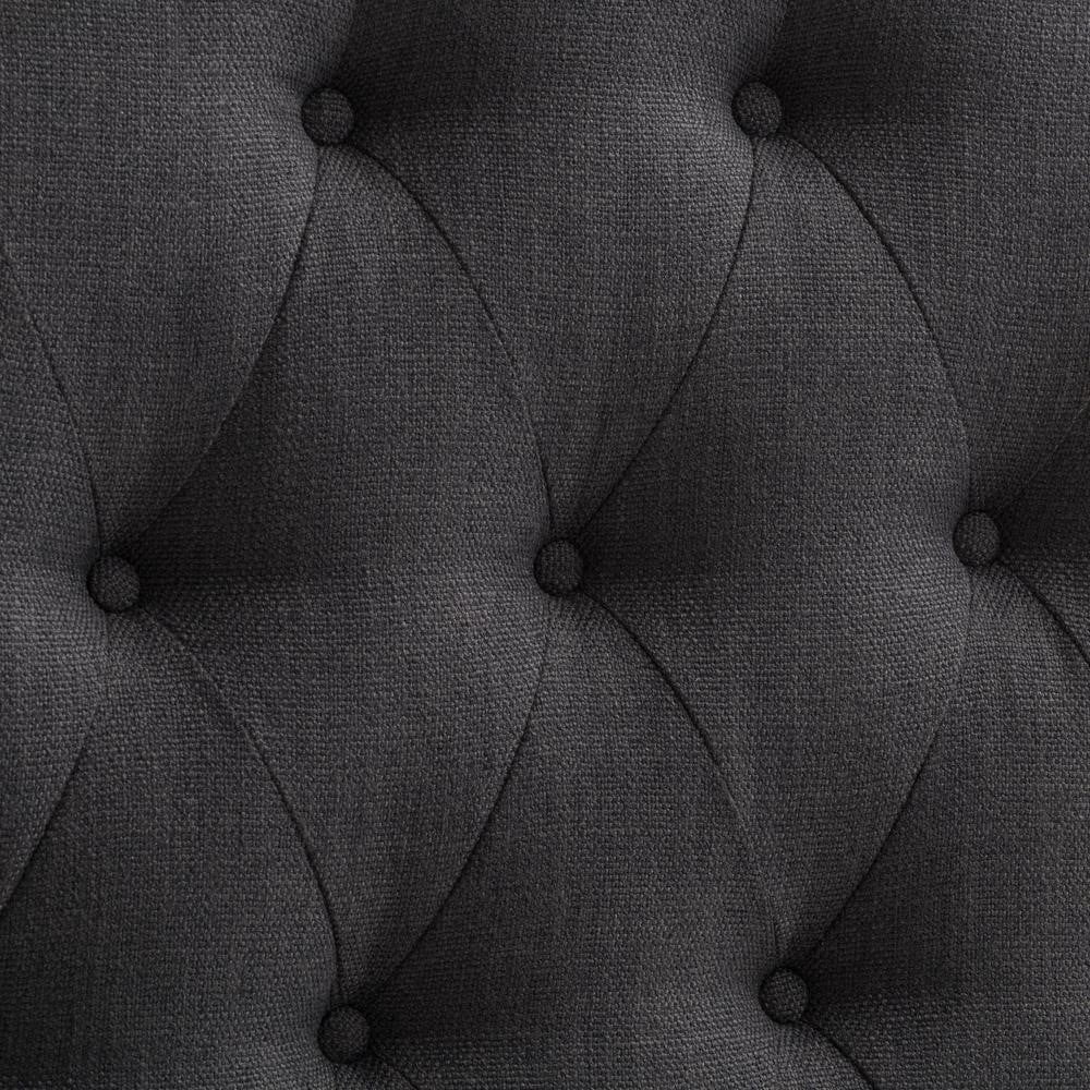 CorLiving Calera Diamond Button Tufted Fabric Arched Panel Headboard, Single/Twin