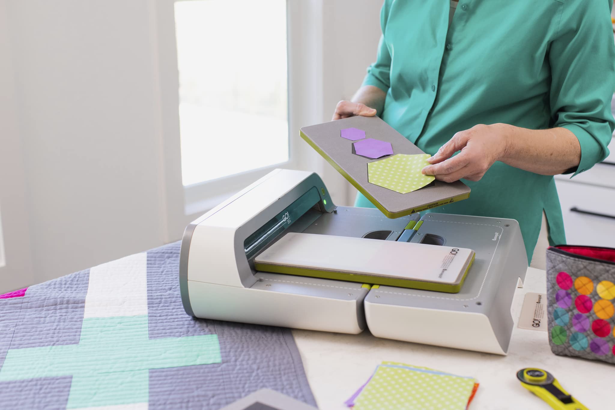 AccuQuilt GO! Big Electric Fabric Cutter & Starter Set 55500