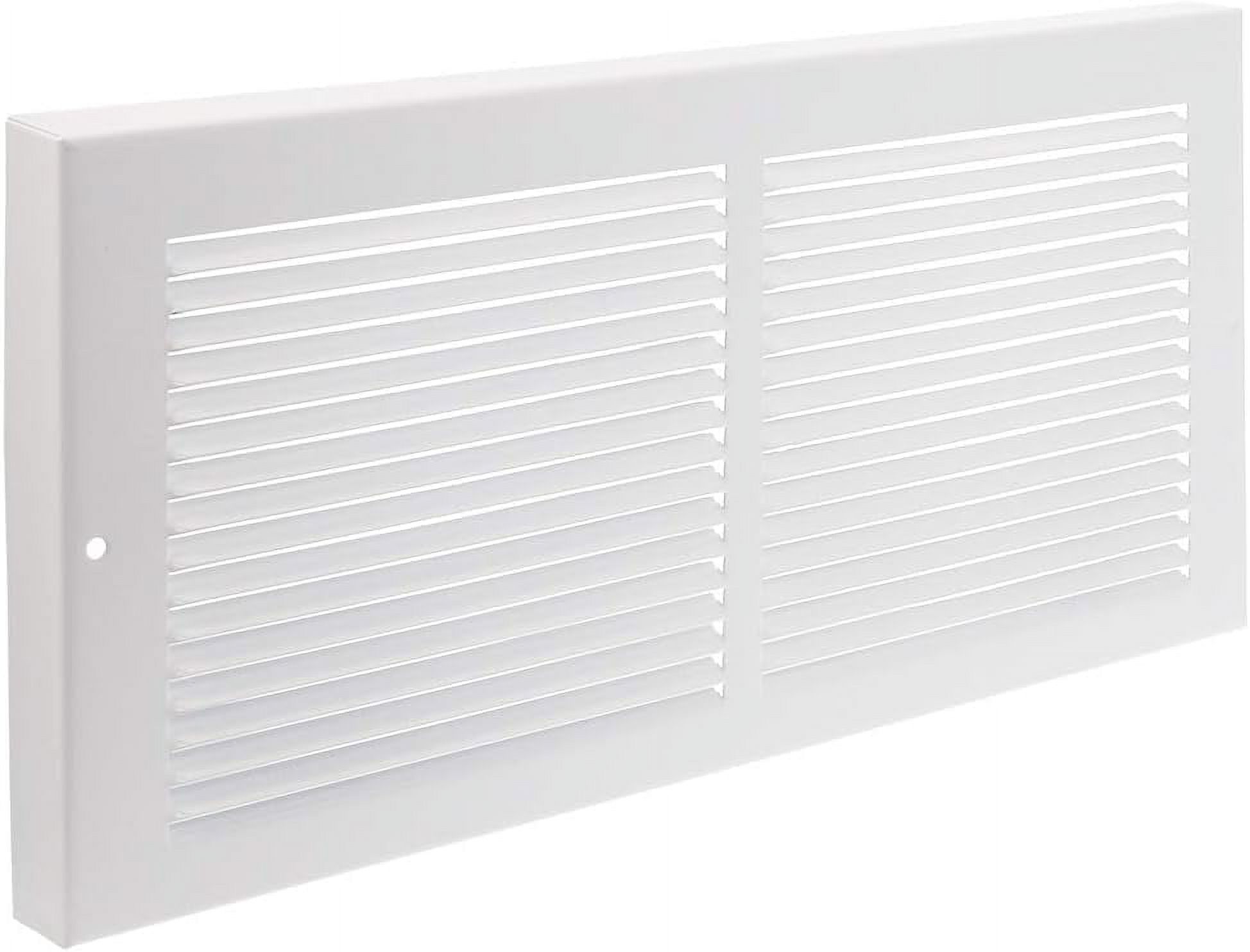 RG0033 Louvered Steel Painted Baseboard Return Air Grille, 14 X 6-Inch, White, 1-Pack