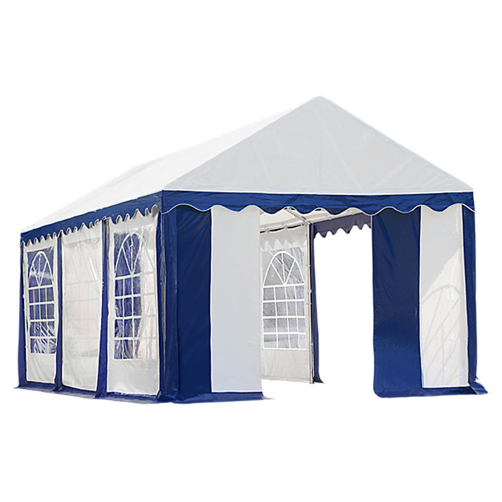 Party Tent & Enclosure Kit, 10' x 20'/3m x 6m, Blue/White