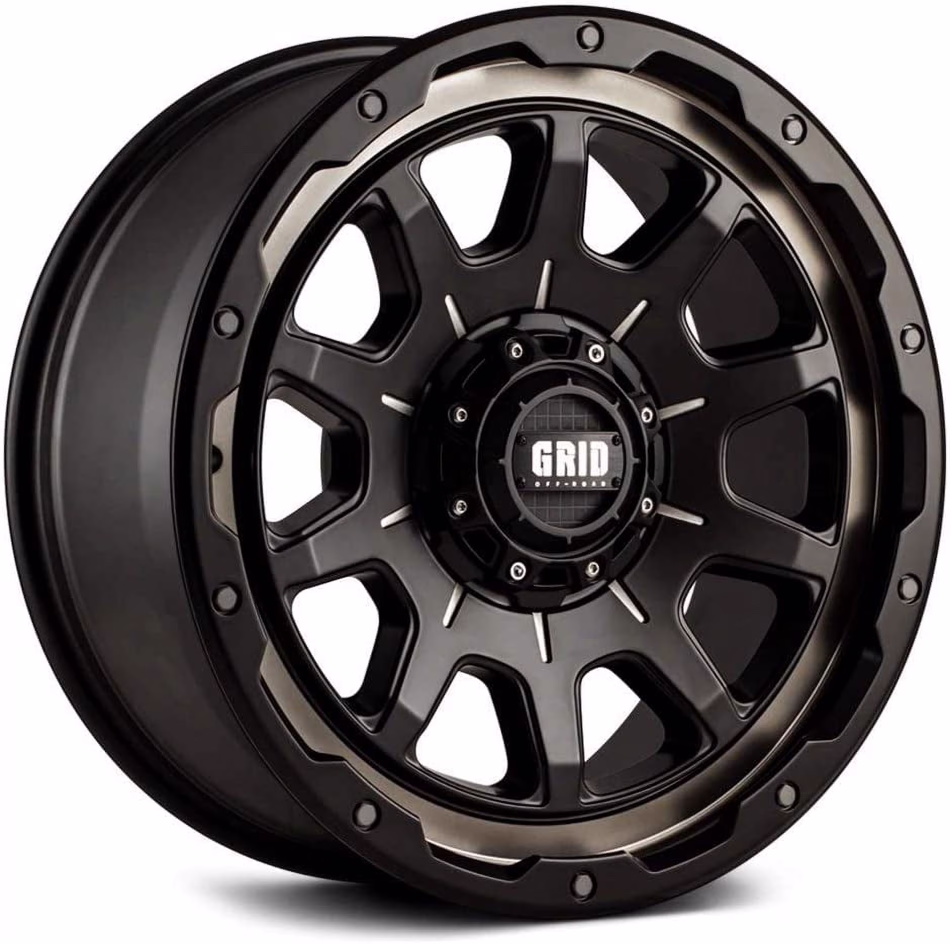 Grid Custom Wheel for 17x9 inch Matte Black w/Double Dark Tint E17952T87