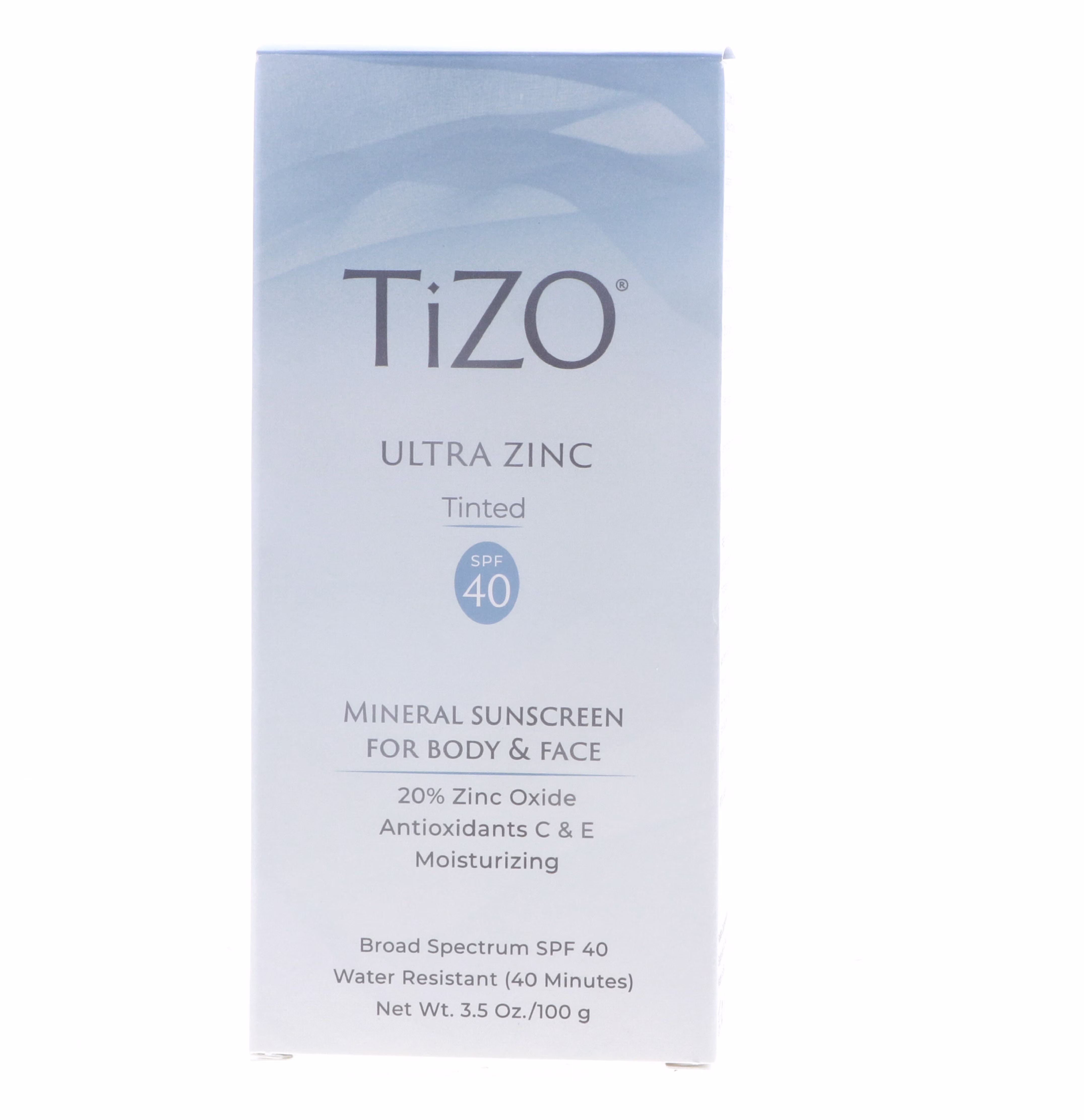 TIZO Ultra Zinc Body & Face Sunscreen Tinted SPF40, 3.5 oz