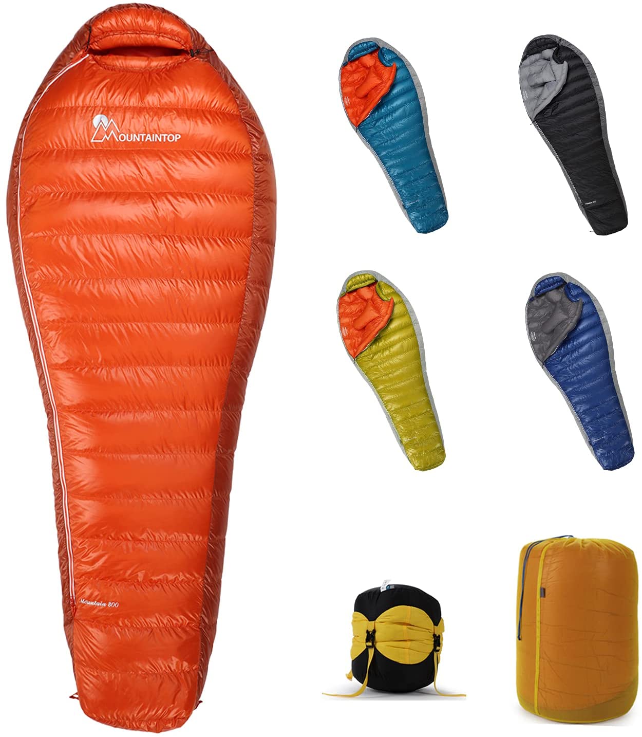 Down Sleeping Bag, 15 Degree F 650 Fill Power Backpacking Sleeping Bag - Ultralight Compact Portable Hiking Camping Sleeping Bag with Compression Sack for Adults, Teen