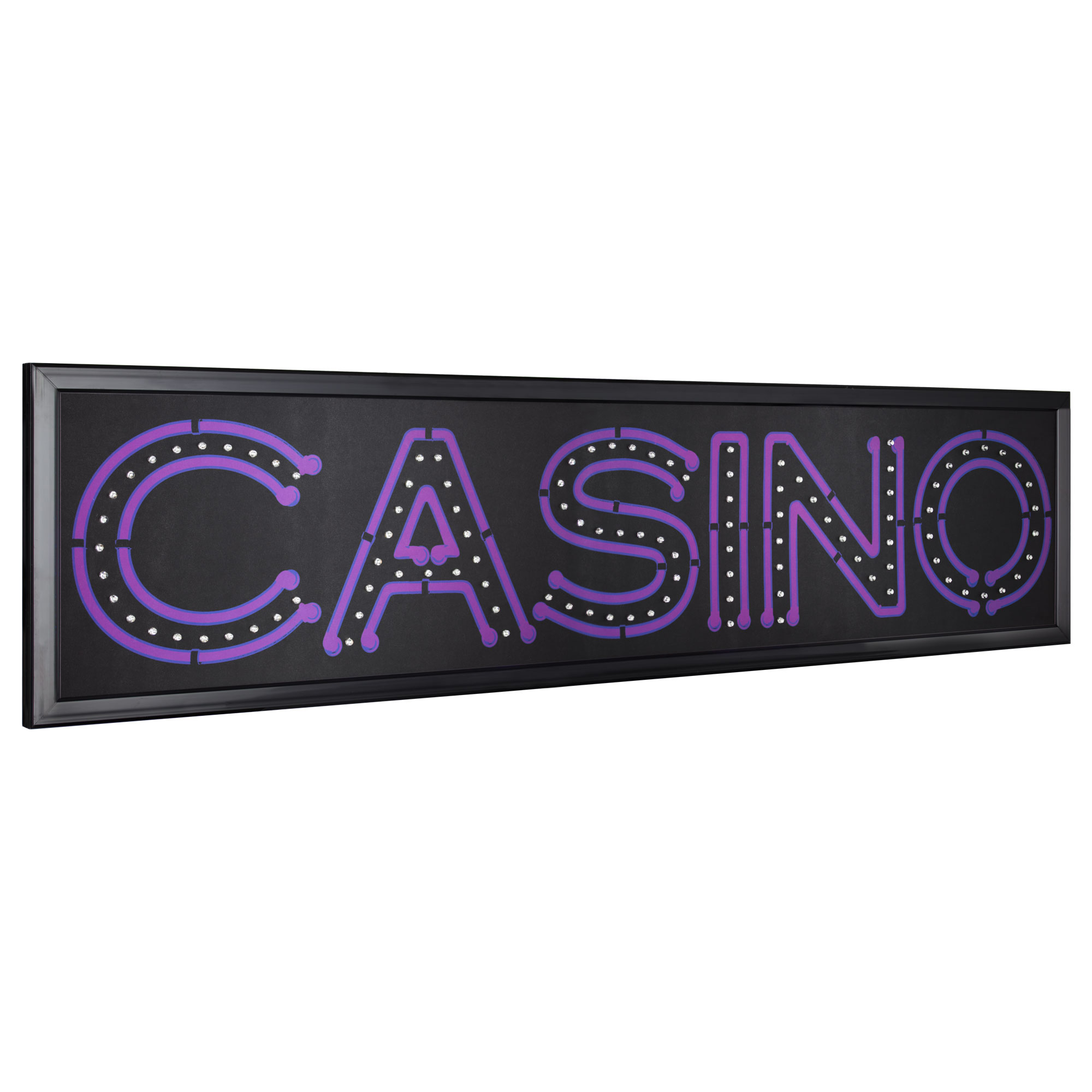 American Art Decor Casino LED Marquee Sign, Multi-color - 9.75