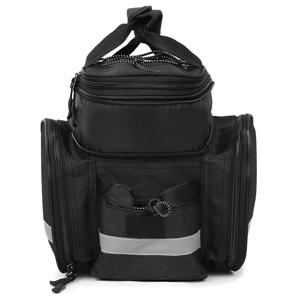 Rear Seat Bag Multifunction Expandable Waterproof MTB Pannier Bag Bike Rack Bag With Rain Cover