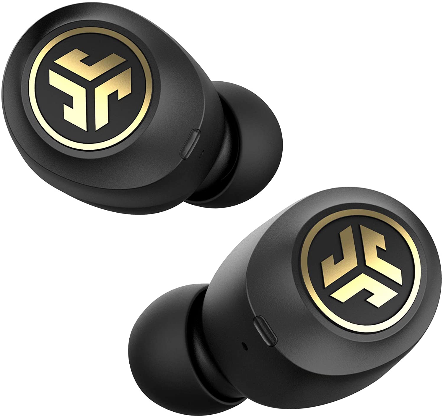 JBuds Air Icon True Wireless Signature Bluetooth Earbuds + Charging Case | Black & Gold | IP55 Sweat Resistance |