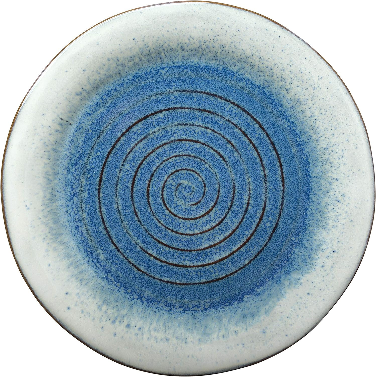 Talia 16-Piece Stoneware Dinnerware Set With Round Plates, Bowls, And Mugs, Dusk Blue