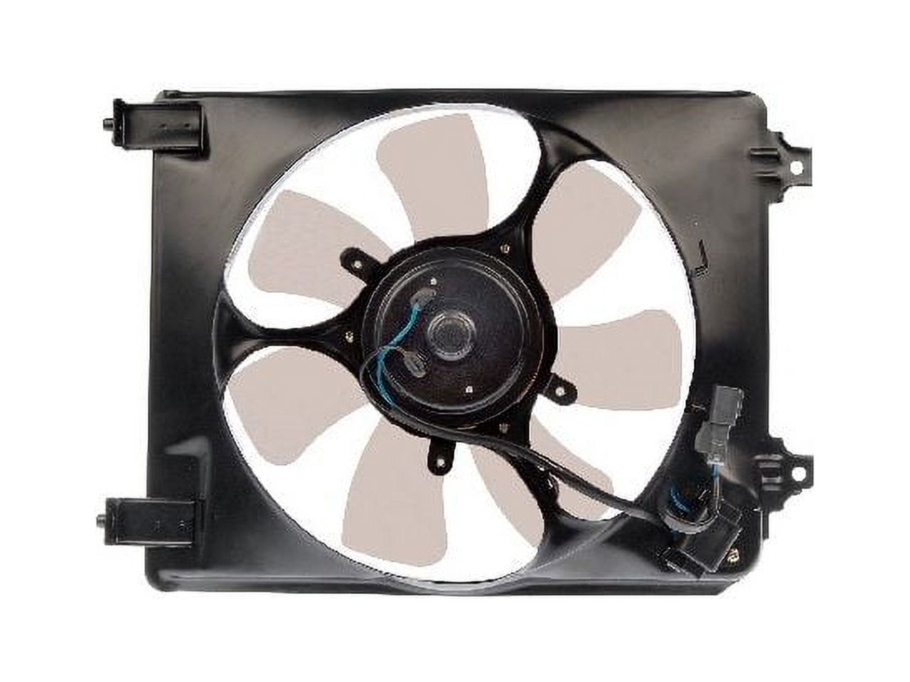A/C Condenser Fan Assembly - Compatible with 2006 - 2011 Honda Civic 1.8L 4-Cylinder 2007 2008 2009 2010
