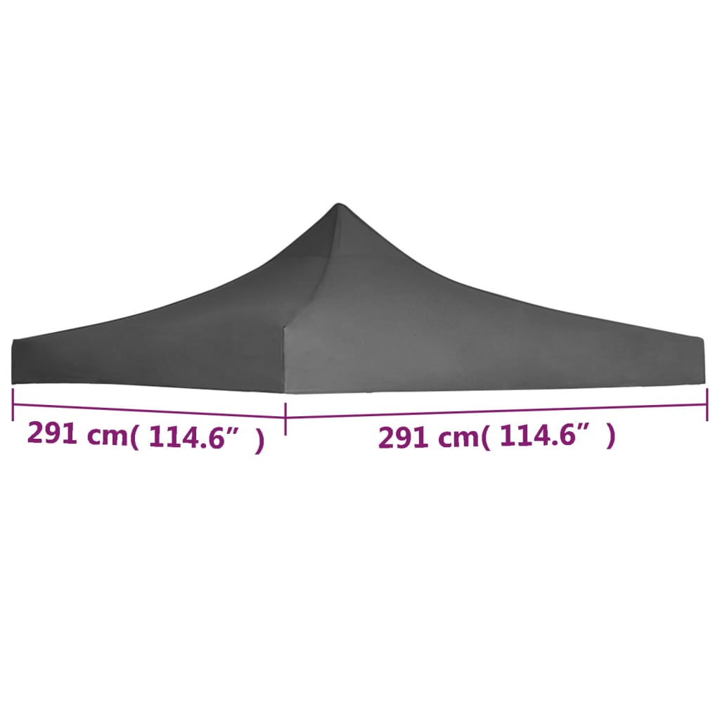 Buyweek Party Tent Roof 9.8'x9.8' Anthracite