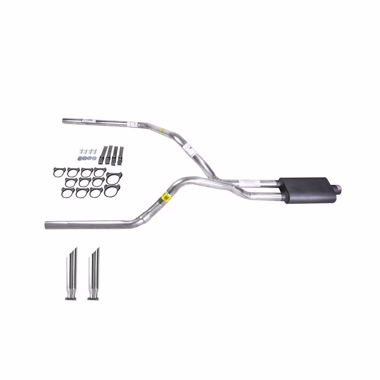 Ram 09-13 dual exhaust 2.5 pipe Flowsound Muffler SC Tip