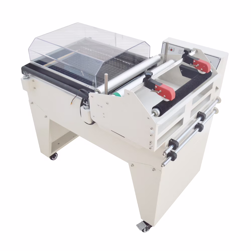 INTSUPERMAI Automatic 2 in1 Heat Shrink Packaging Machine Thermal Shrink Sealing and Cutting Machine PVC POF Film Wrapping Machine FM5540