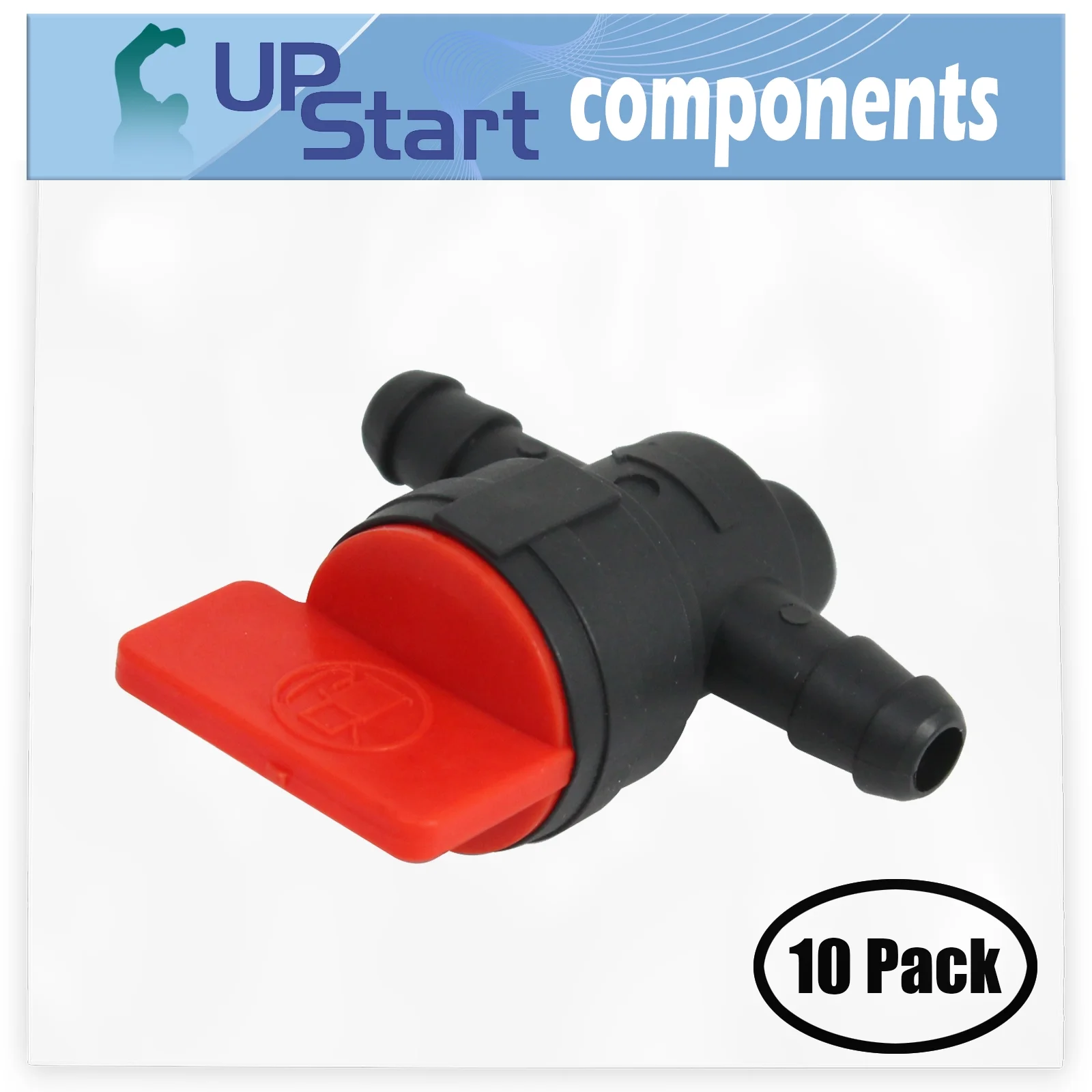 10-Pack 698183 Fuel Shut Off Valve Replacement for Briggs & Stratton 21B807-4120-B1 Engine - Compatible with 494768 Fuel Cut Off Shut Off Valve