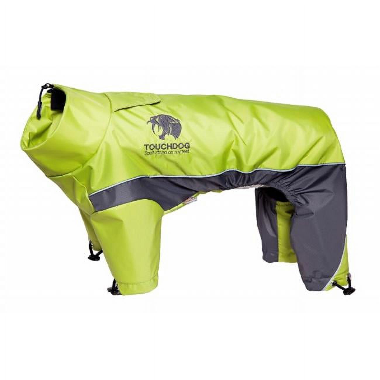 Pet Life  Touchdog Quantum-Ice Full-Bodied Adjustable and 3M Reflective Dog Jacket with Blackshark Technology- Yellow - Small