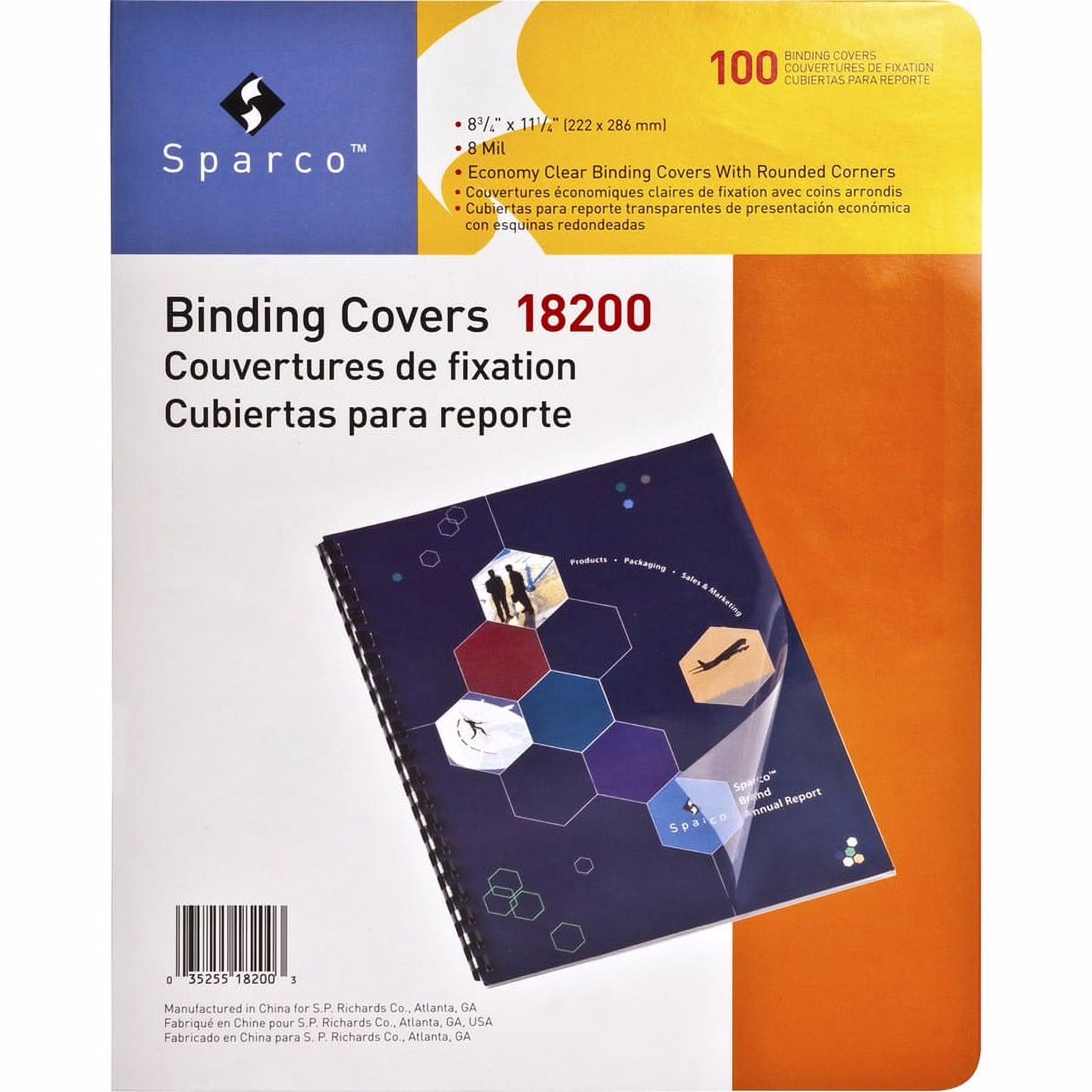 Sparco Presentation Cover - 8 3/4