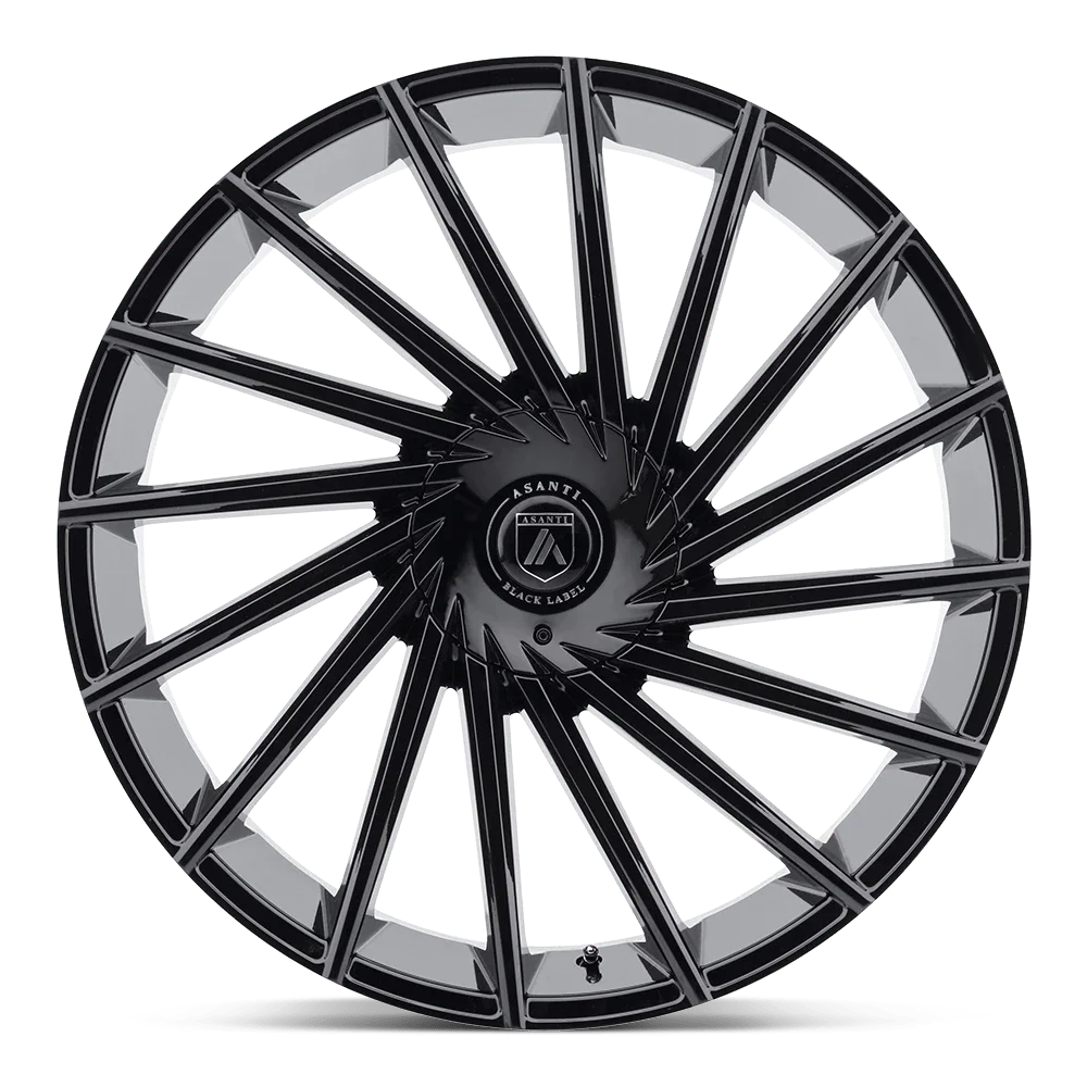 Asanti Black ABL-18 MATAR 22X9 5X114.3/5X127 +30 GLOSS BLK Wheel Rim (QTY: 1)