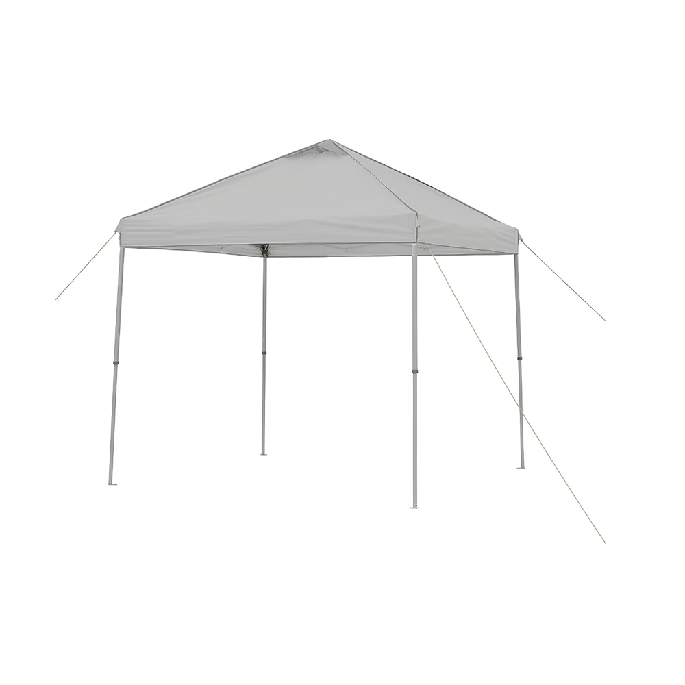 Garden Winds Custom Fit Replacement Canopy Top Cover Compatible with The Core 8' X 8' Instant Straight Leg Pop Up - Upgraded Performance RIPLOCK 350 Fabric - Slate Gray