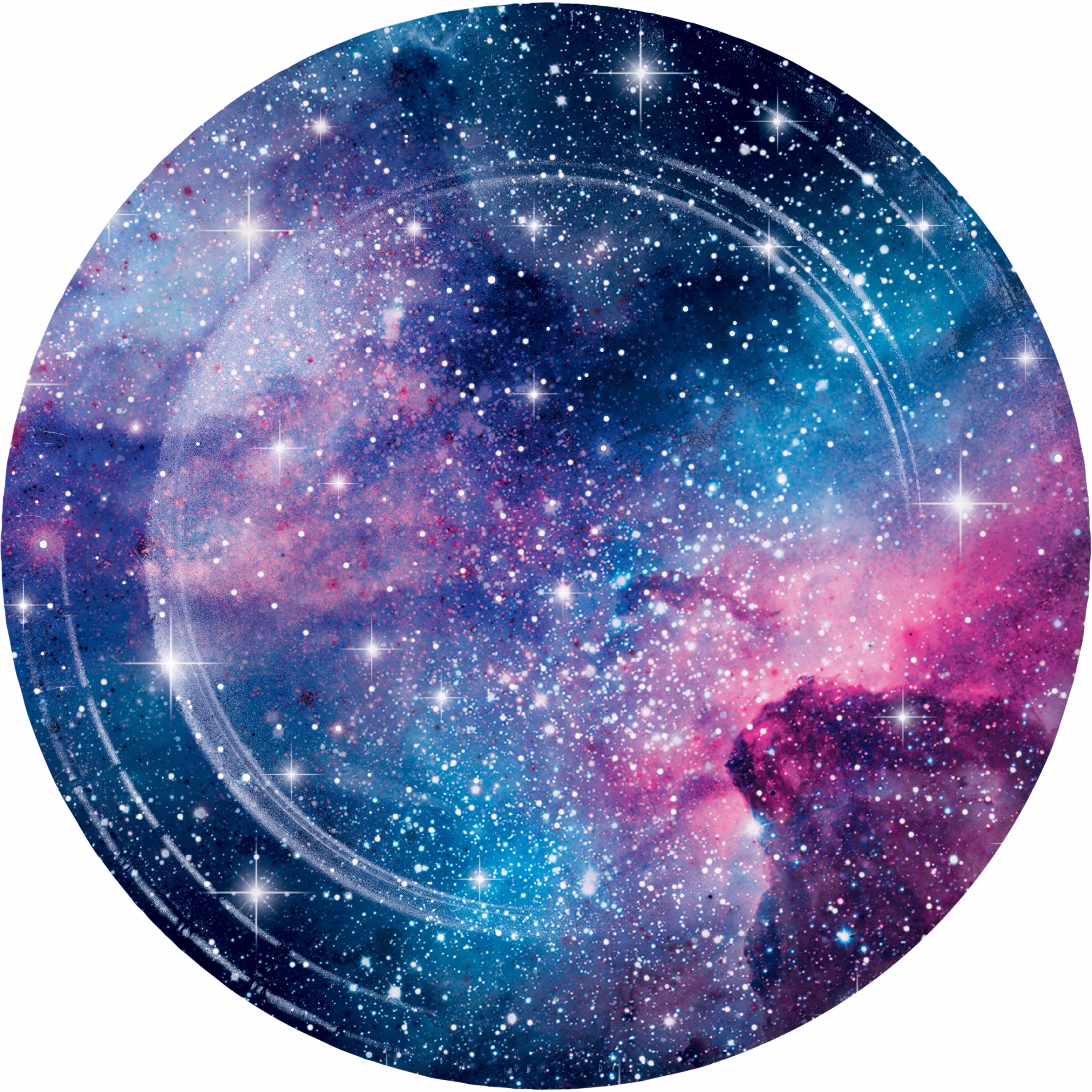 Galaxy Party Paper Plates, 24 Count for 24 Guests