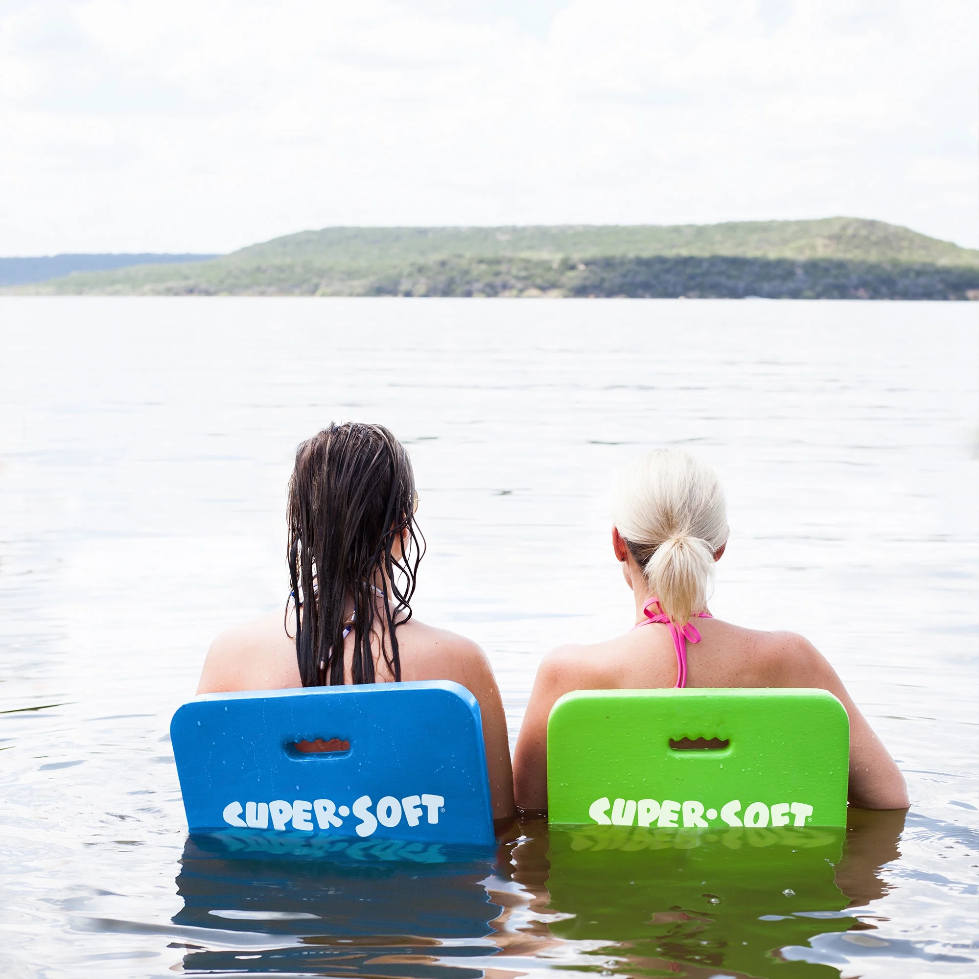 TRC Recreation Super Soft Foam Water Saddle Swim Pool Float, Bahama Blue