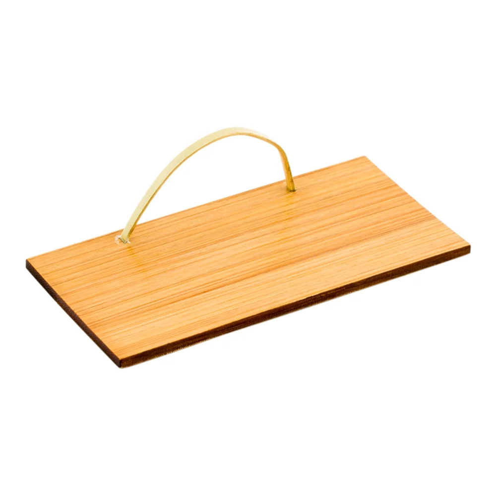 Deco Rectangle Natural Bamboo Serving Pallet - 4