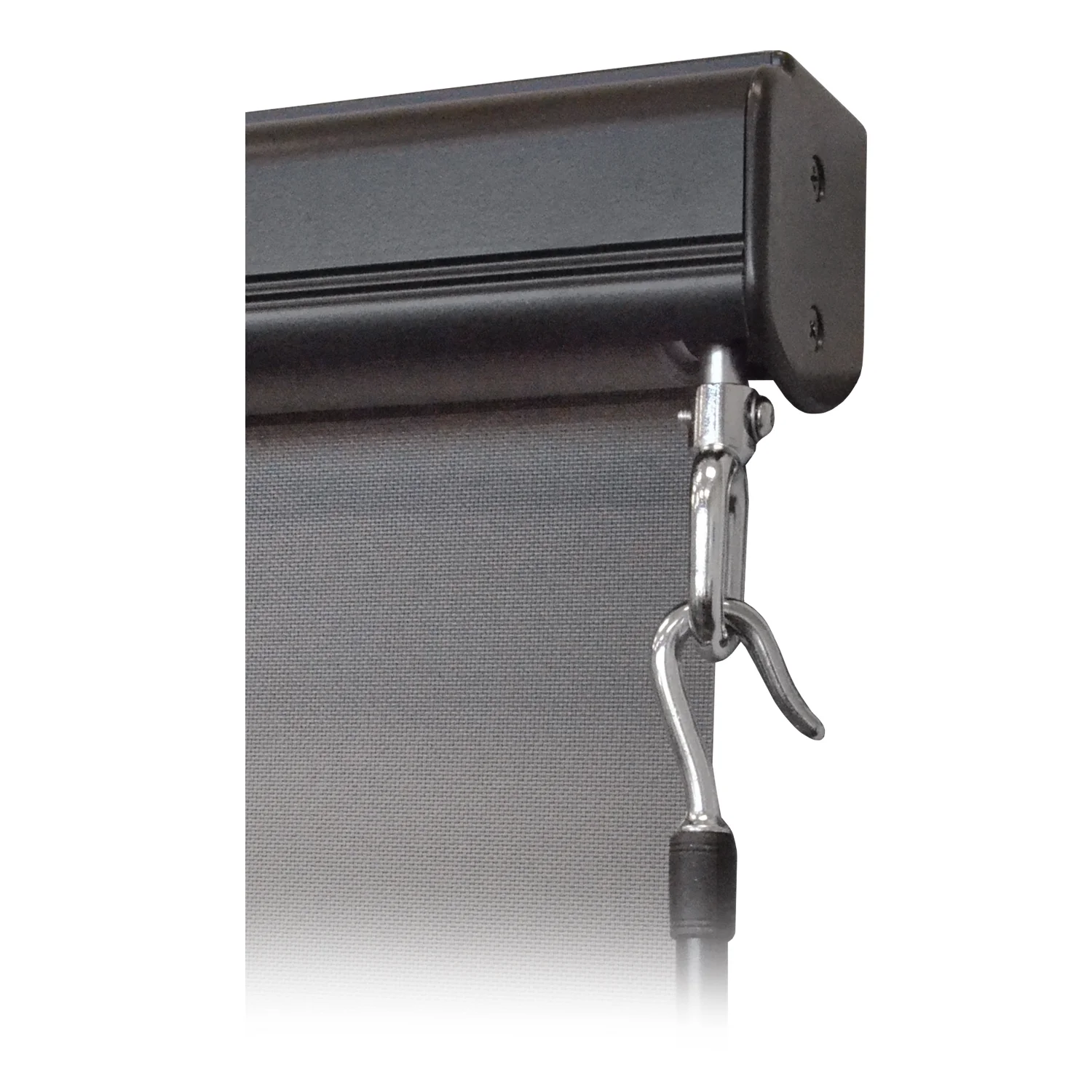 Keystone Fabrics Premium Outdoor Patio Sun Shade with Valance 10ft Wide (Gray)