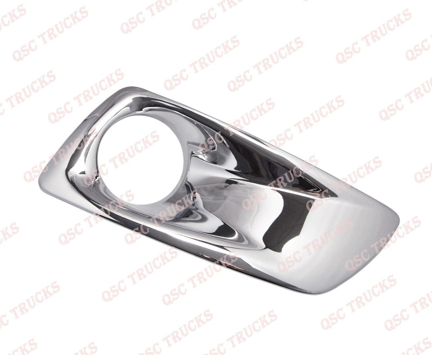 QSC Bumper Auxiliary Light Chrome Bezel Pair Left  Right for Kenworth T660