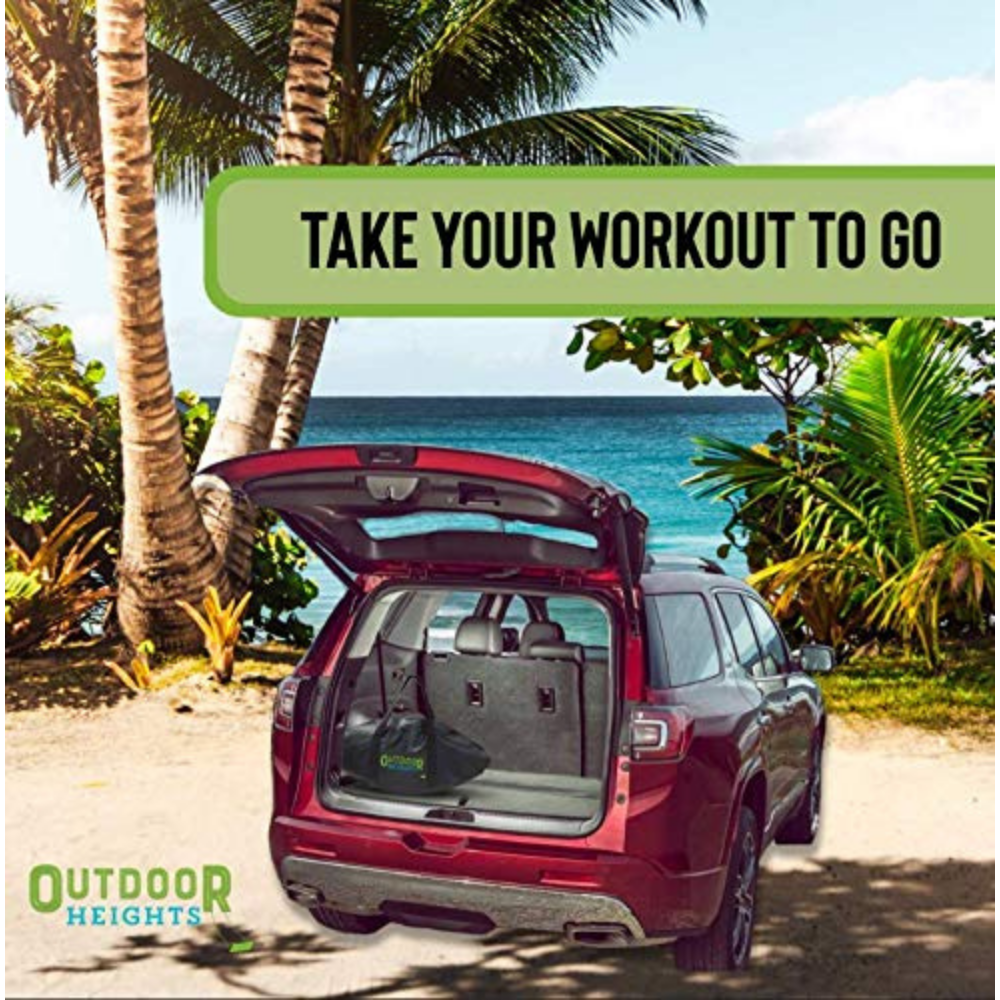 Outdoor Heights Mini Trampoline 36 inch Fitness Trampoline - Fitness Rebounder - With Carrybag