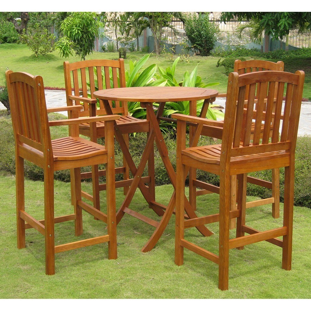 International Caravan Royal Tahiti Pontevedra Outdoor Patio Dining Set