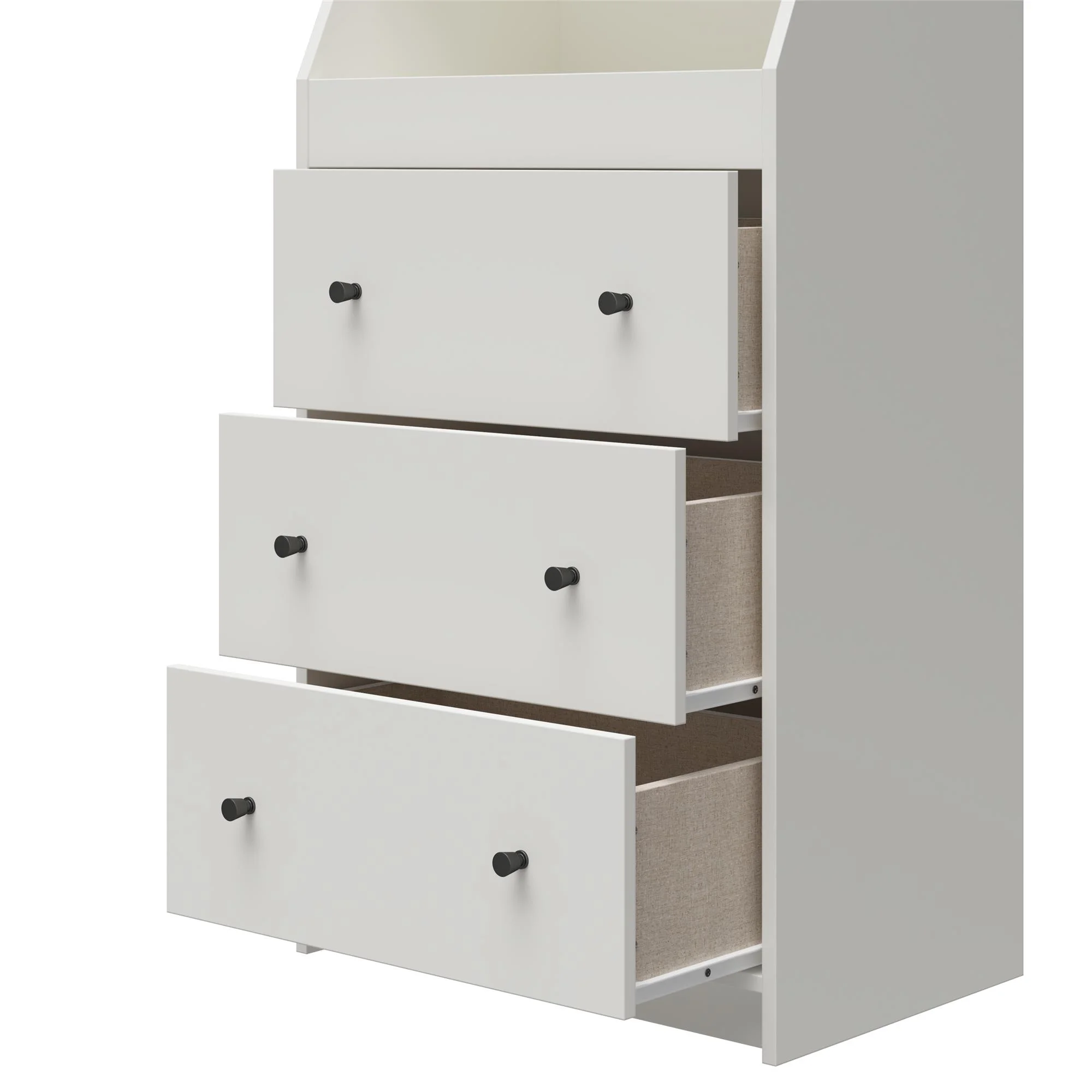 Ameriwood Home The Loft 3 Drawer Dresser, White