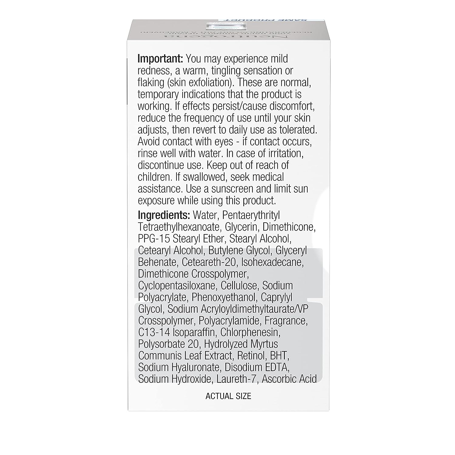 2 Pack - Neutrogena  Rapid Wrinkle Repair Retinol & Hyaluronic Acid Face Cream, Mini Size 5.0 oz