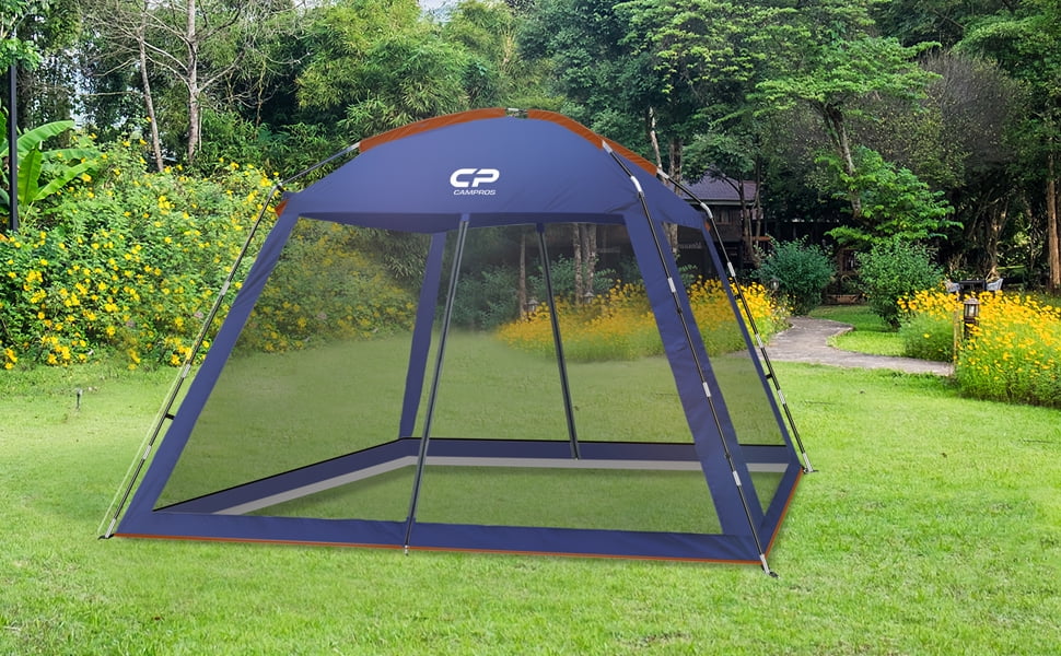 CAMPROS Screen House Room 10' x 10' Canopy Tent Sun Shelter, Blue