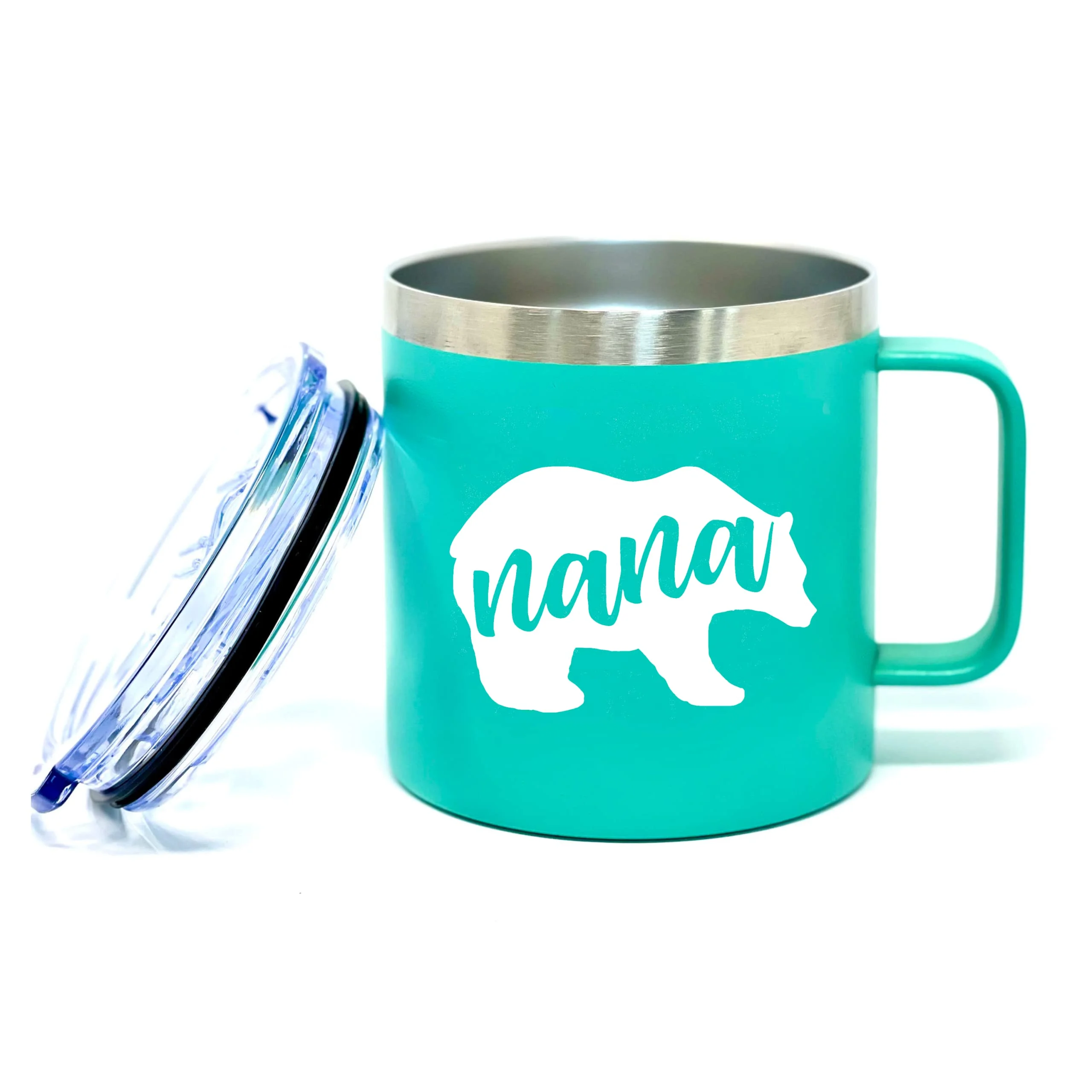 Nana Bear Teal 14 oz Camper Tumbler