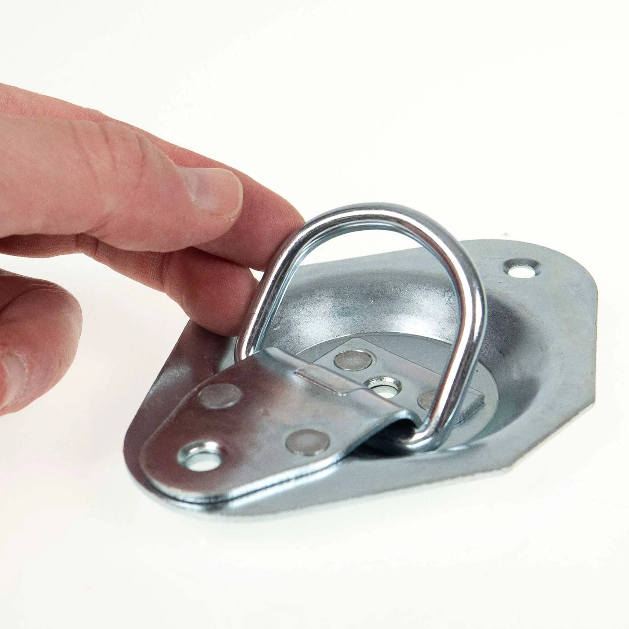 (4 pack) Zinc Plated Recessed Mounting Ring - 900 Lbs