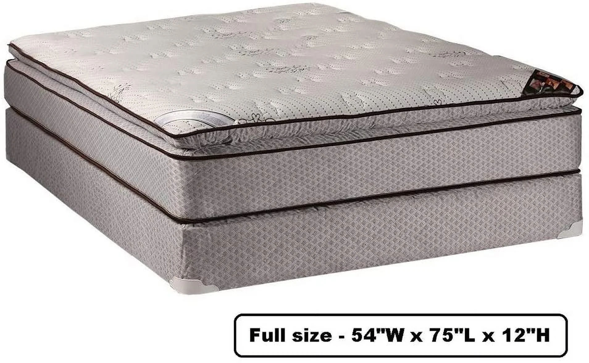 Spinal Comfort Pillowtop Full Size Mattress & Box Spring Set