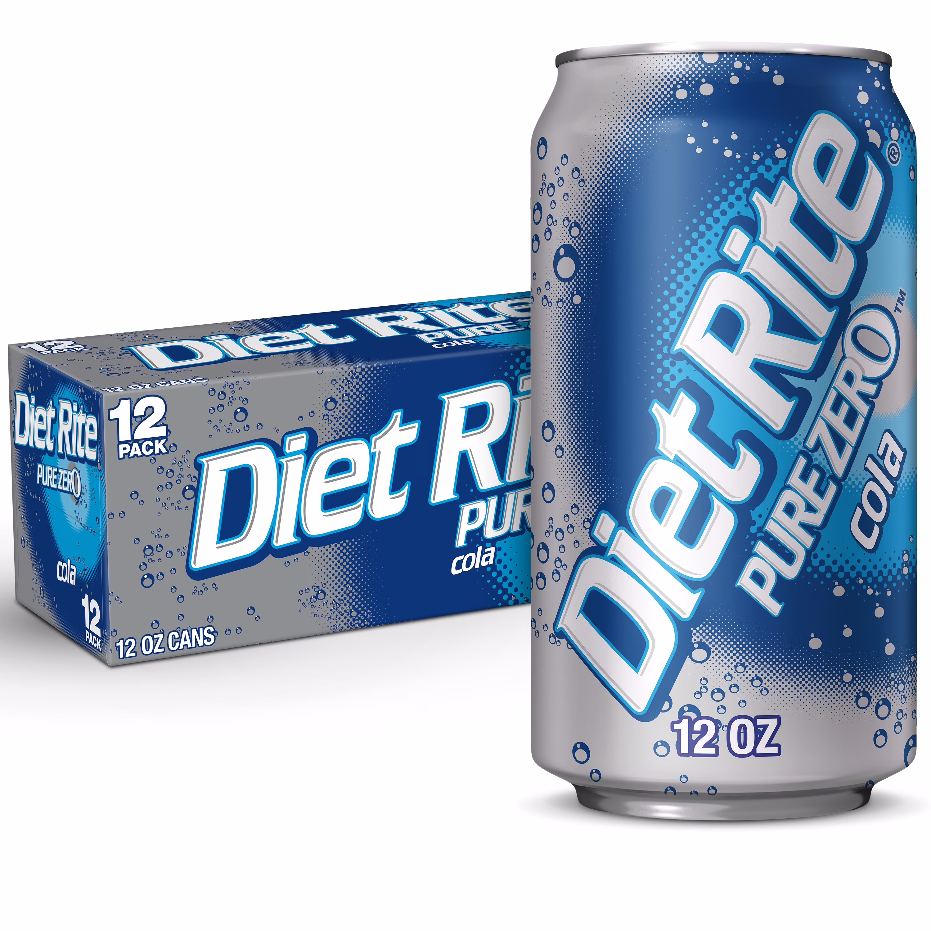 Diet Rite Caffeine Free Soda Pop, 12 fl oz, 12 Pack Cans
