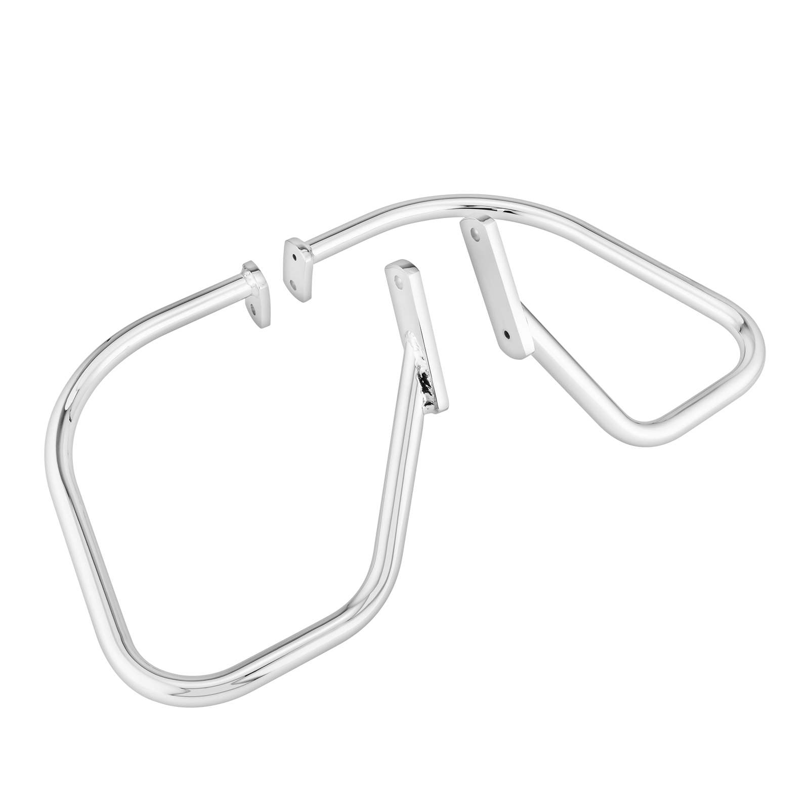 WEISEN - Chrome Rear Highway Saddlebag Guard Crash Bar Fit Harley Softail Deluxe 05-17