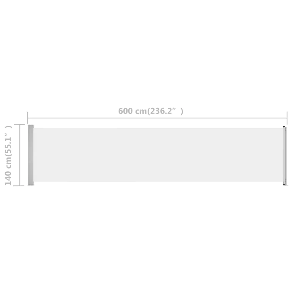 Buyweek Patio Retractable Side Awning 55.1