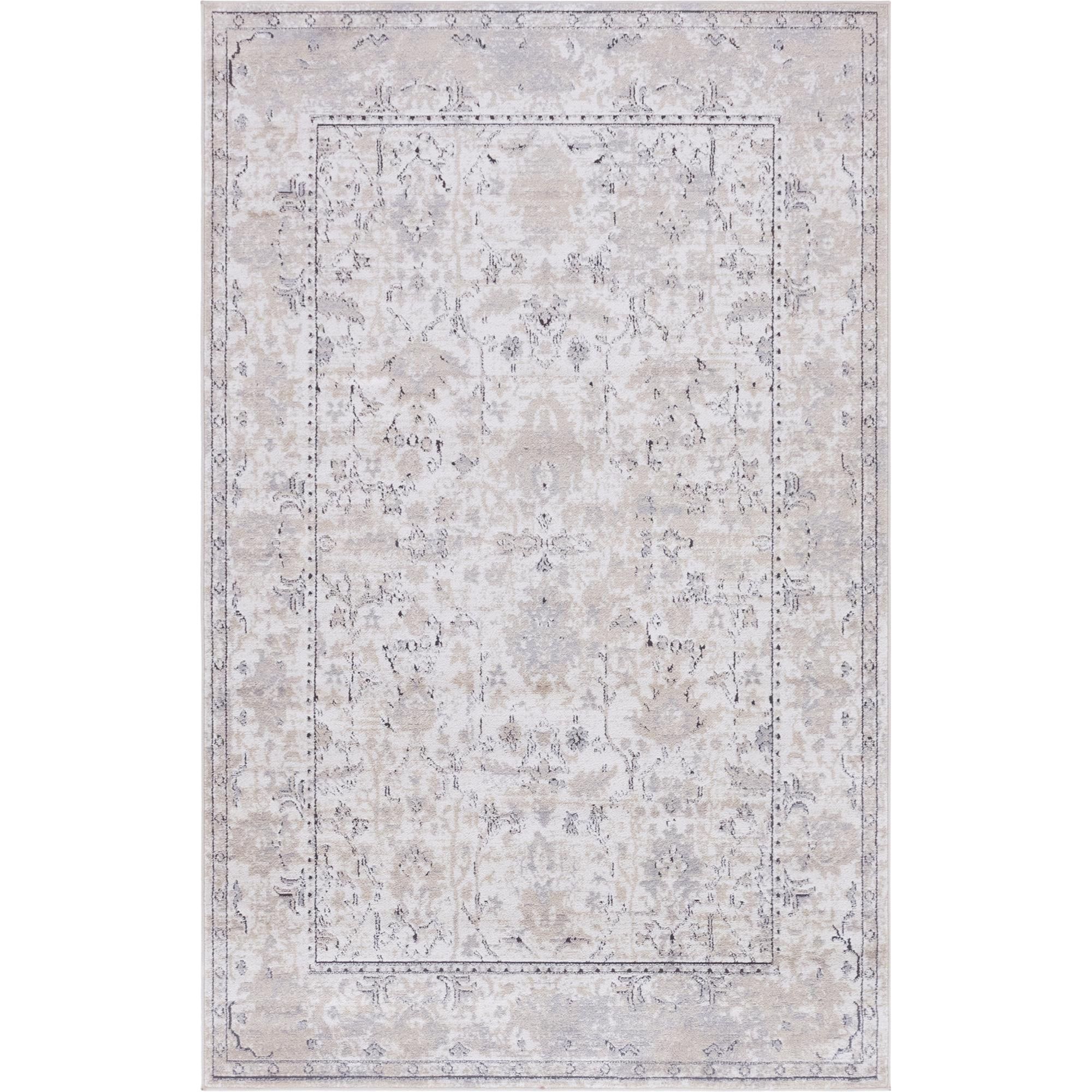 Unique Loom Central Portland Rug Ivory/Gray 10' x 14' 1