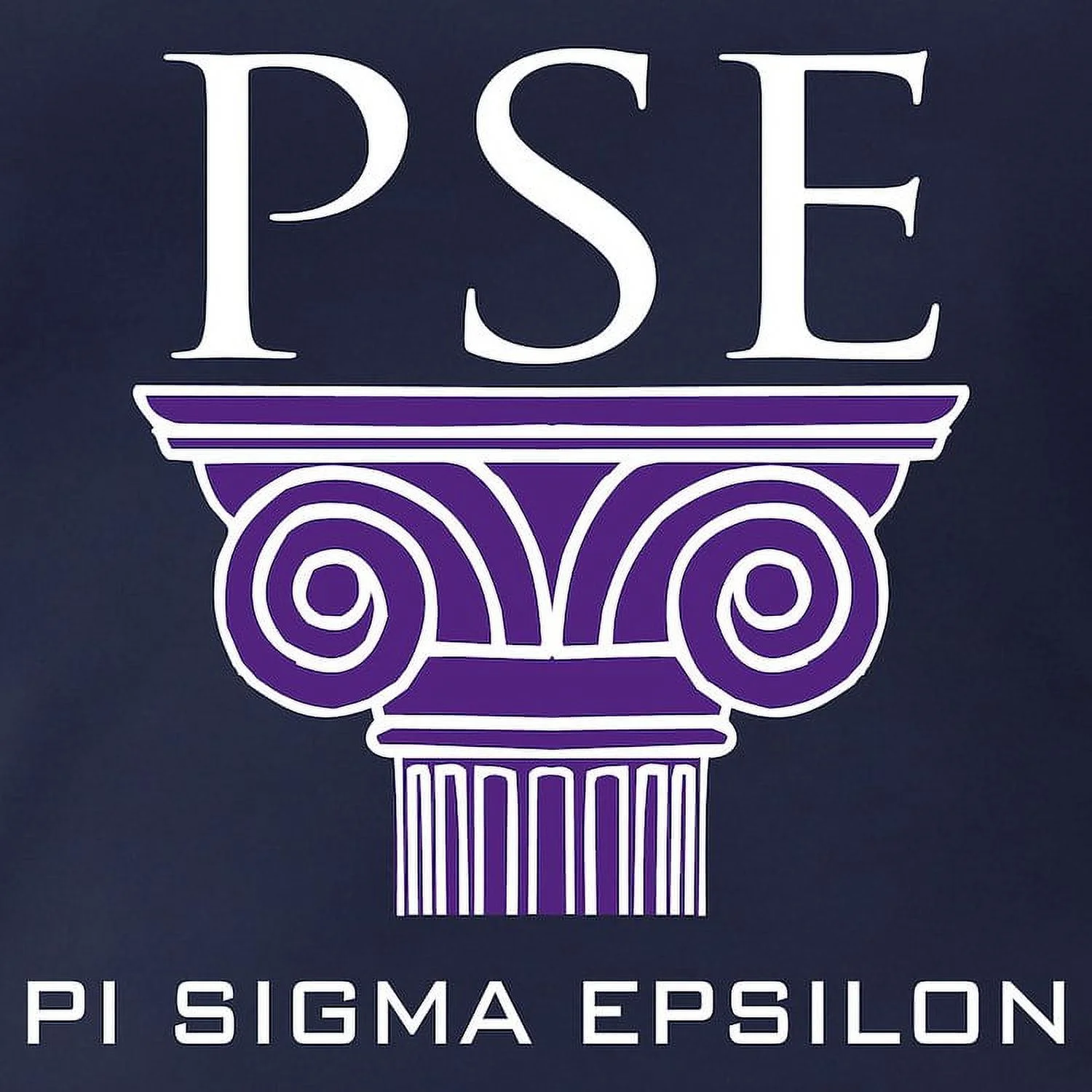 CafePress - Pi Sigma Epsilon Pillar Logo Long Sleeve T Shirt - Womens Hooded Shirt
