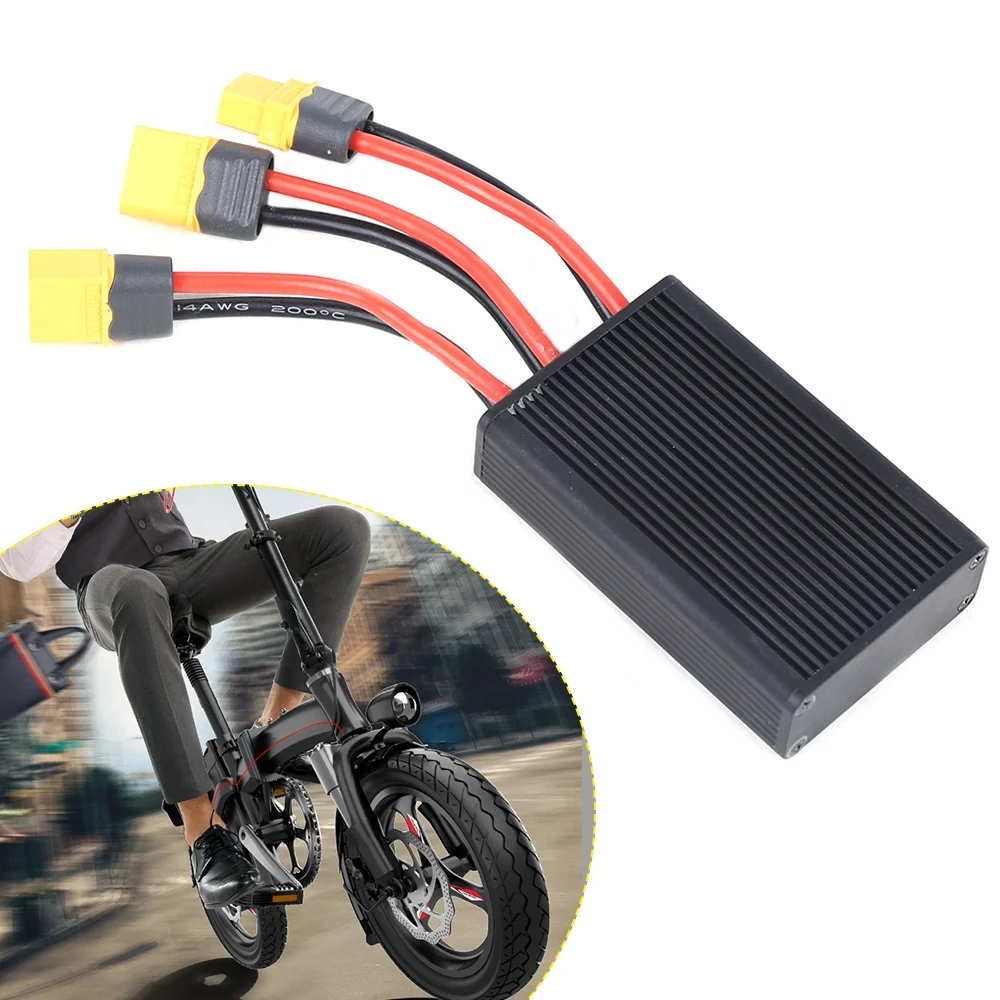 Anqidi E-Bike Dual Batteries Connection Adapter Switcher Module Increase Battery Capacity 40A Black XT60