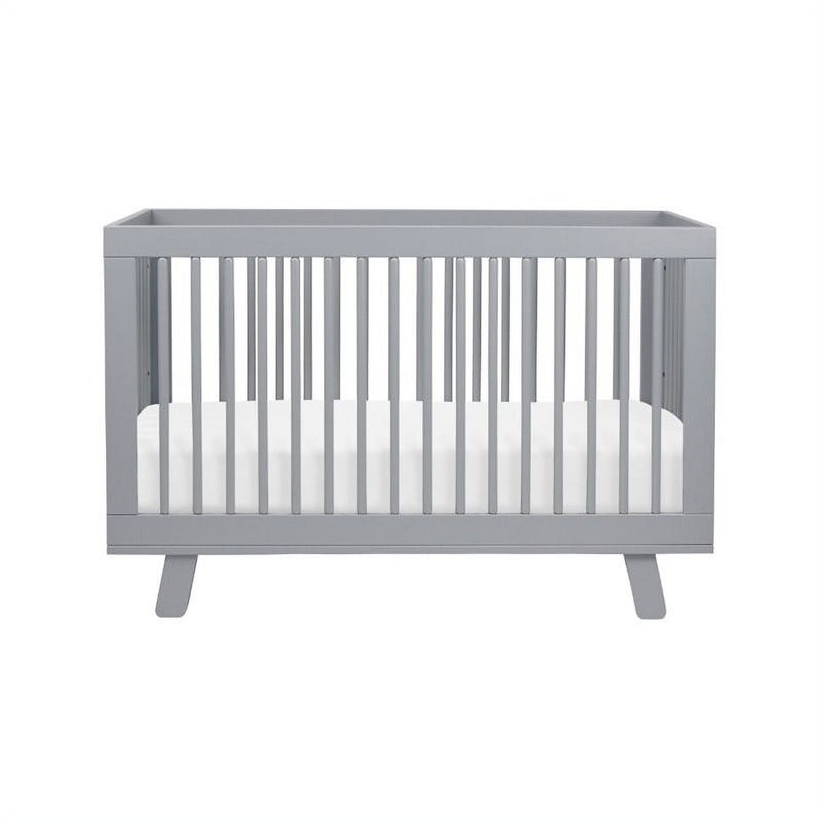 Babyletto Hudson 3-in-1 Convertible Crib with Toddler Rail, Grey