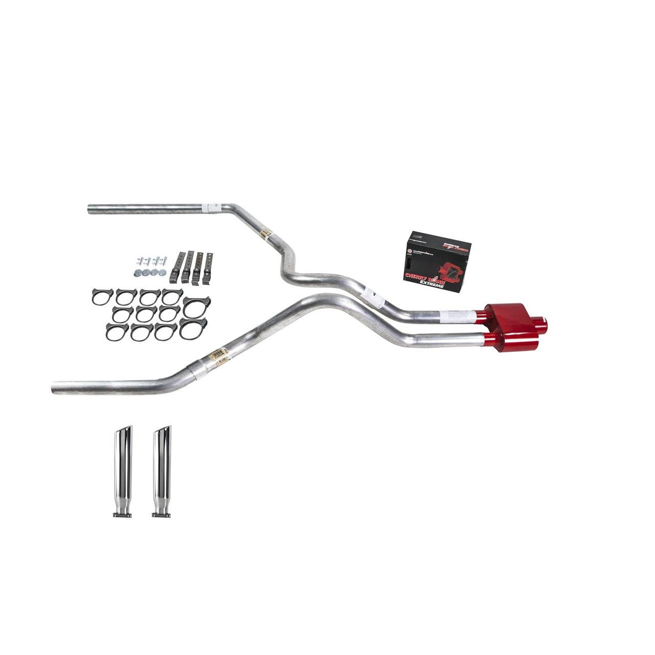 F150 05-06 dual exhaust 2.5 MA pipe Cherry Bomb Extreme RC Tip